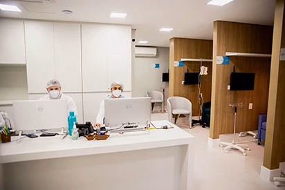 Sala de procedimentos da Unidade EV Citi